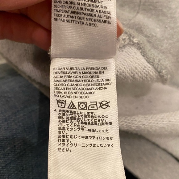 The North Face Gray Sweatshirt w Hood/ Pullover /Back Screen-Print  / Female S - Picture 8 of 16